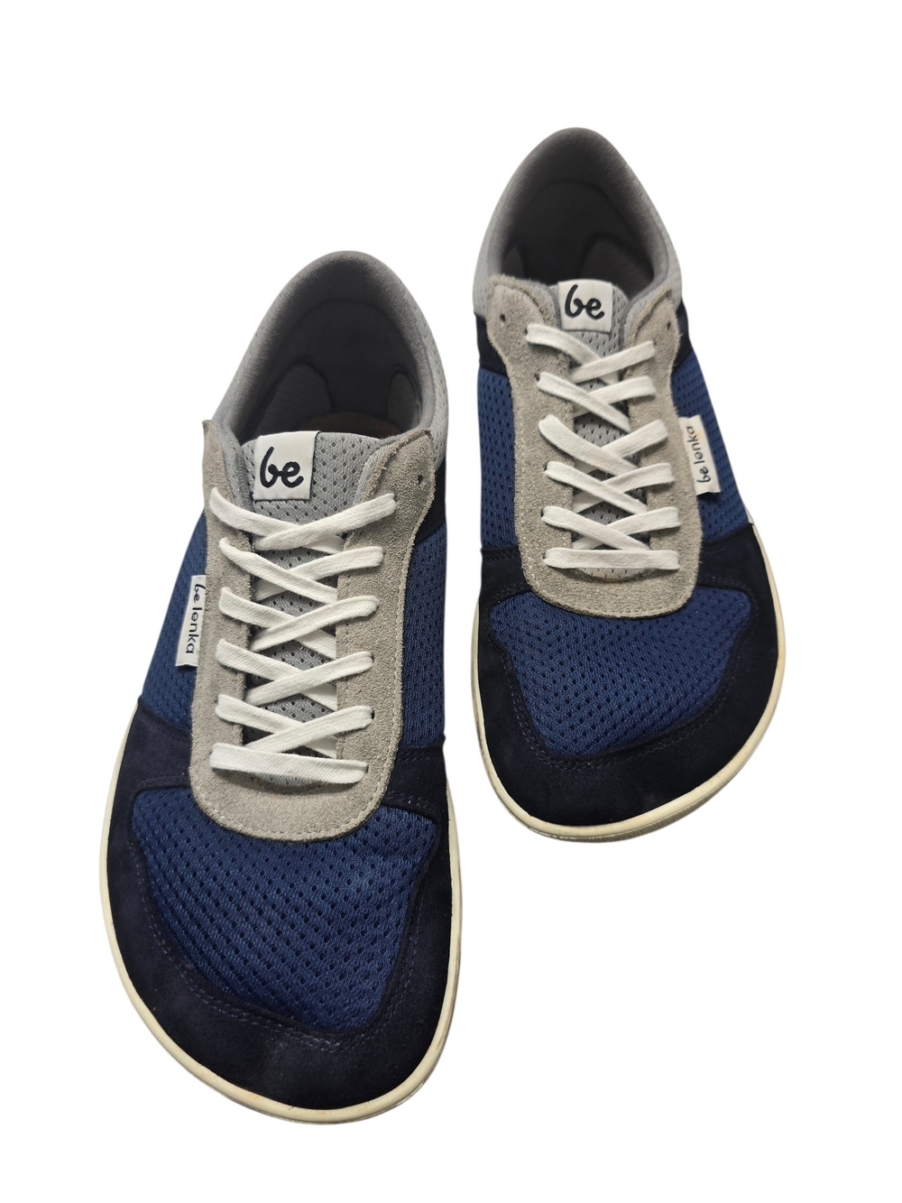 be Lenka Barefoot Men’s Navy and Gray Sneakers EU Size 41